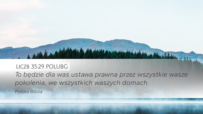 Liczb 35:29 POLUBG Bible Verse Image