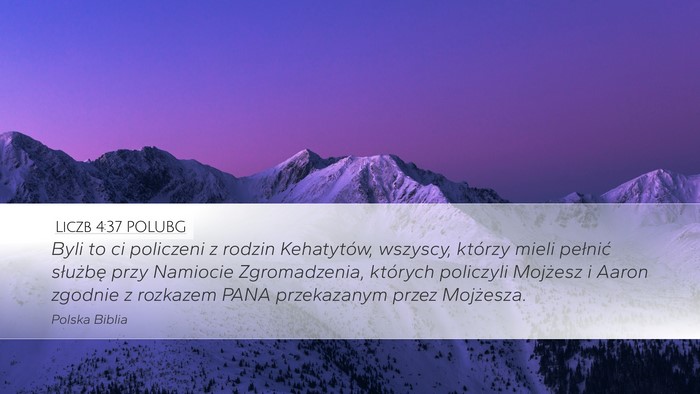 Liczb 4:37 POLUBG Bible Verse Image