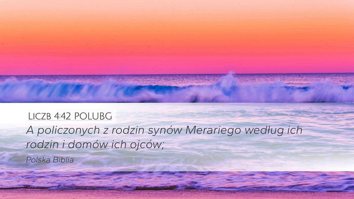 Liczb 4:42 POLUBG Bible Verse Image