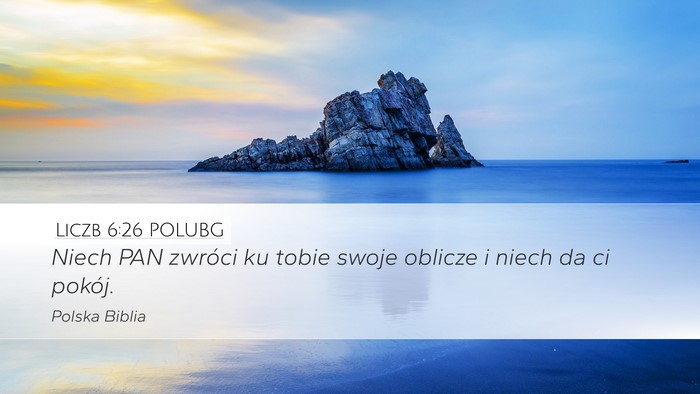 Liczb 6:26 POLUBG Bible Verse Image