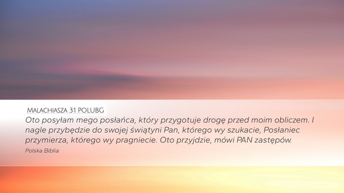 Malachiasza 3:1 POLUBG Bible Verse Image