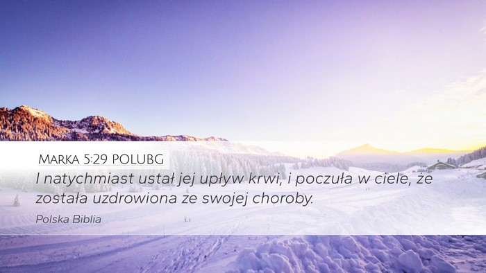 Marka 5:29 POLUBG Bible Verse Image