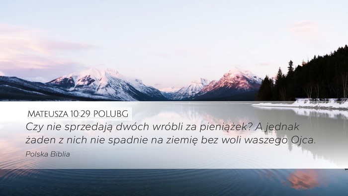 Mateusza 10:29 POLUBG Bible Verse Image