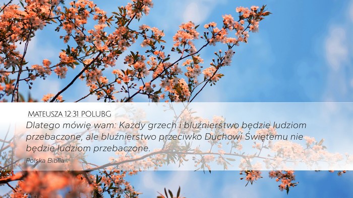 Mateusza 12:31 POLUBG Bible Verse Image