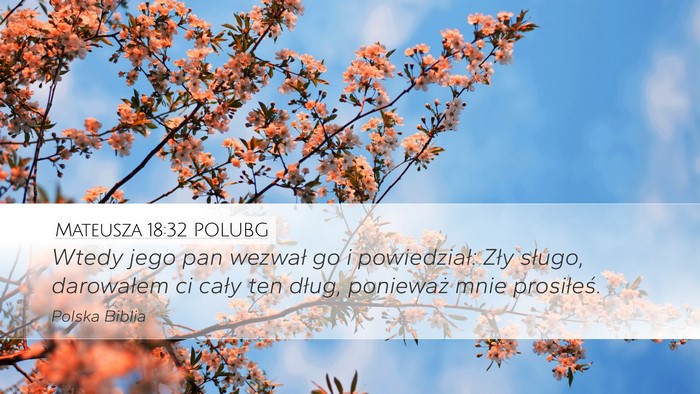 Mateusza 18:32 POLUBG Bible Verse Image
