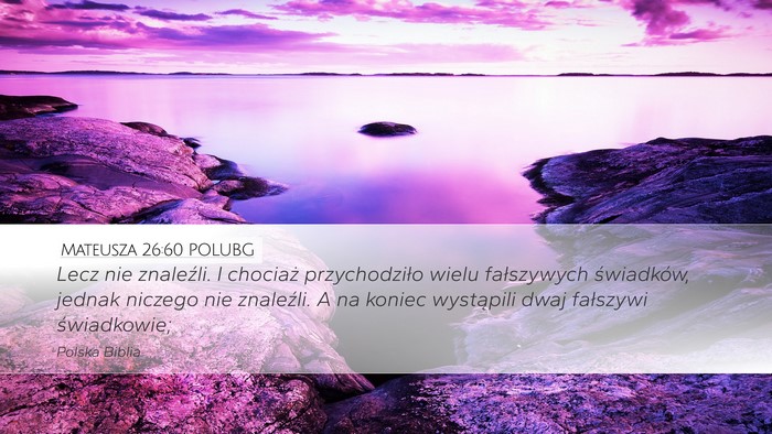 Mateusza 26:60 POLUBG Bible Verse Image