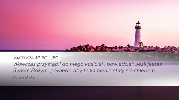 Mateusza 4:3 POLUBG Bible Verse Image
