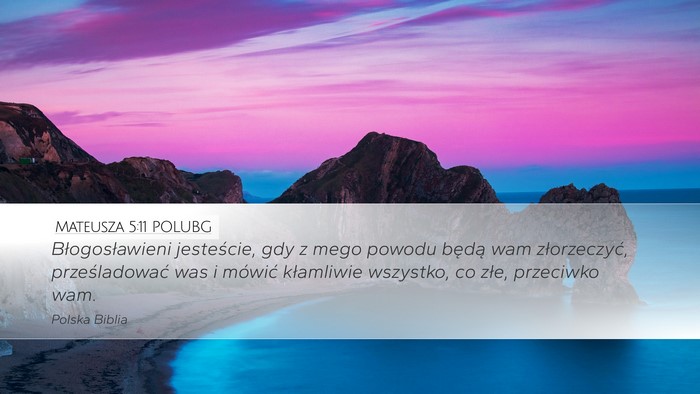 Mateusza 5:11 POLUBG Bible Verse Image