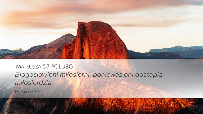 Mateusza 5:7 POLUBG Bible Verse Image