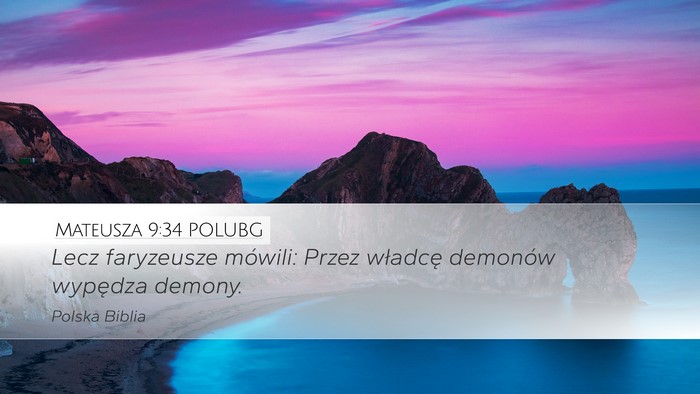 Mateusza 9:34 POLUBG Bible Verse Image
