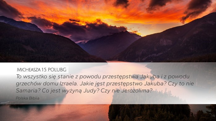 Micheasza 1:5 POLUBG Bible Verse Image