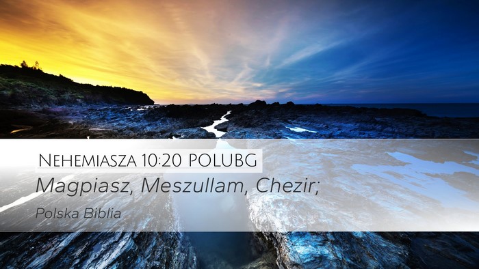Nehemiasza 10:20 POLUBG Bible Verse Image