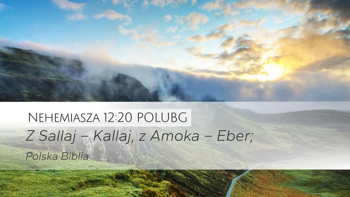 Nehemiasza 12:20 POLUBG Desktop Wallpaper - Z Sallaj – Kallaj, z Amoka – - Desktop Bible Verse Wallpaper