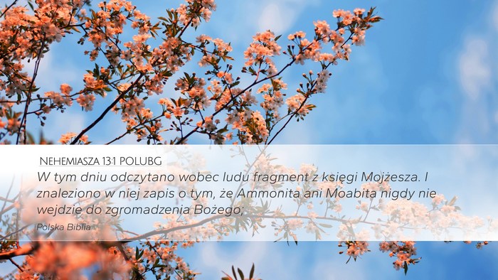 Nehemiasza 13:1 POLUBG Bible Verse Image