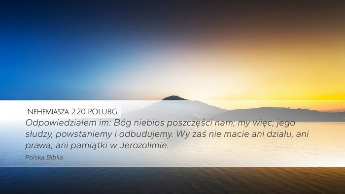 Nehemiasza 2:20 POLUBG Bible Verse Image