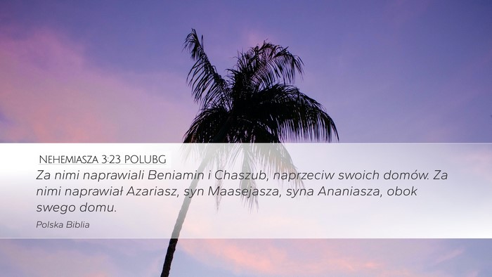 Nehemiasza 3:23 POLUBG Bible Verse Image