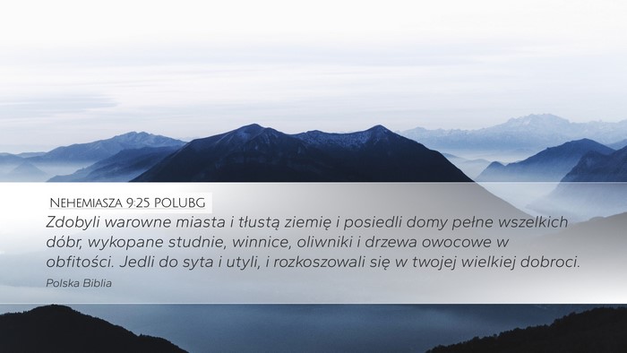 Nehemiasza 9:25 POLUBG Bible Verse Image