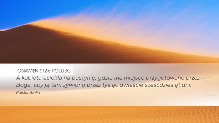 Objawienie 12:6 POLUBG Bible Verse Image