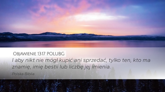 Objawienie 13:17 POLUBG Bible Verse Image