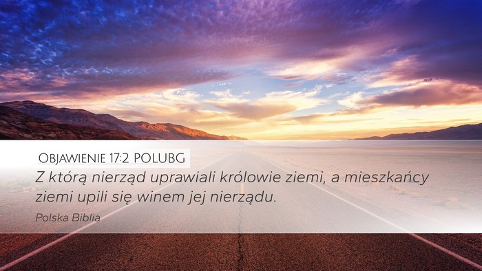 Objawienie 17:2 POLUBG Bible Verse Image