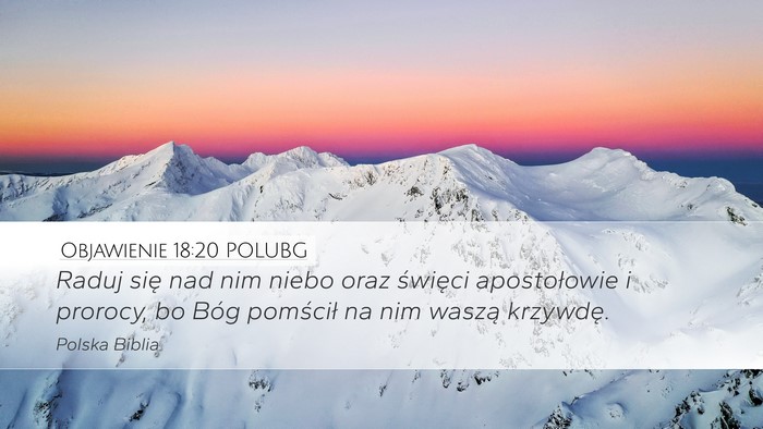 Objawienie 18:20 POLUBG Bible Verse Image