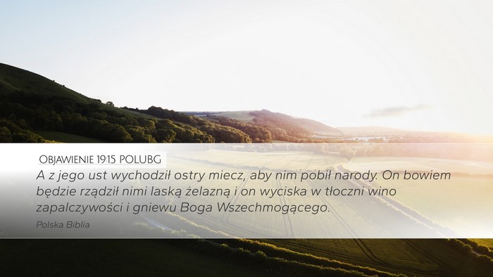 Objawienie 19:15 POLUBG Bible Verse Image
