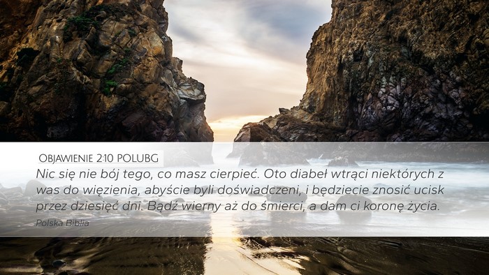 Objawienie 2:10 POLUBG Bible Verse Image