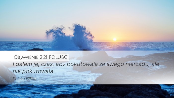 Objawienie 2:21 POLUBG Bible Verse Image