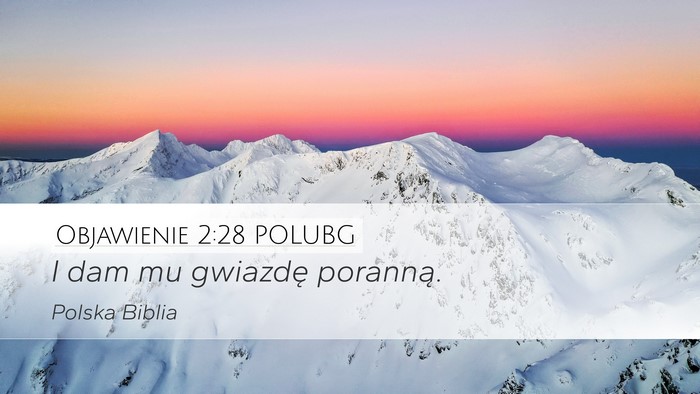 Objawienie 2:28 POLUBG Bible Verse Image