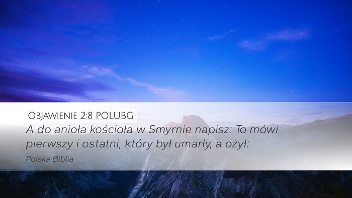 Objawienie 2:8 POLUBG Bible Verse Image