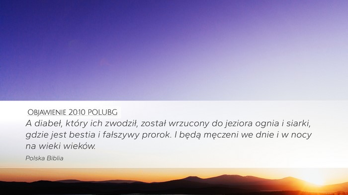 Objawienie 20:10 POLUBG Bible Verse Image