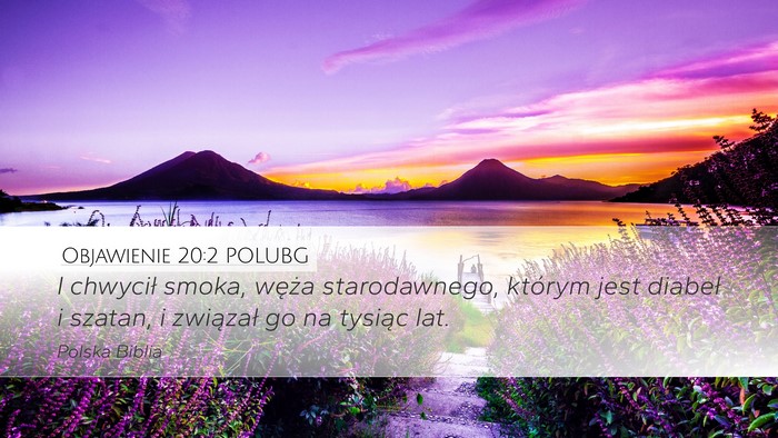 Objawienie 20:2 POLUBG Bible Verse Image