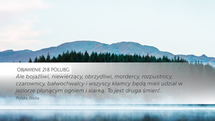 Objawienie 21:8 POLUBG Bible Verse Image