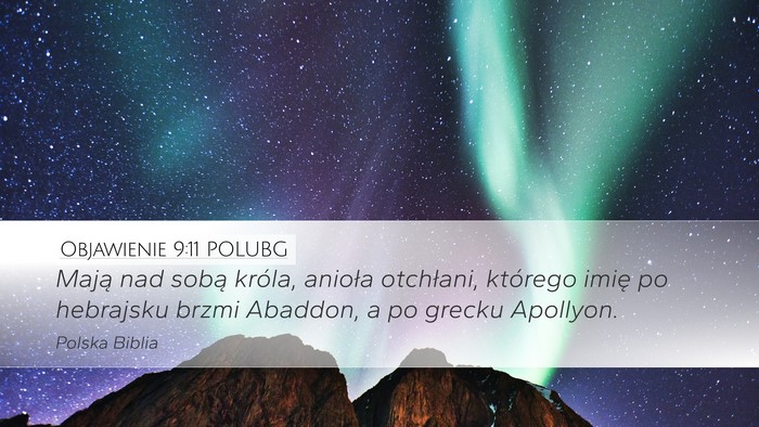 Objawienie 9:11 POLUBG Bible Verse Image