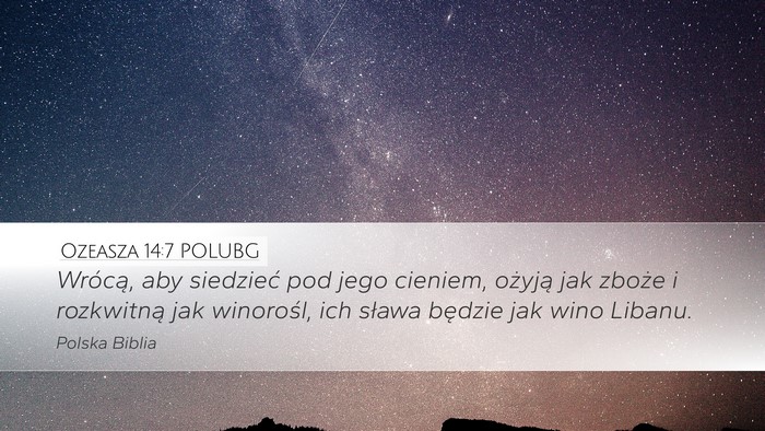 Ozeasza 14:7 POLUBG Bible Verse Image