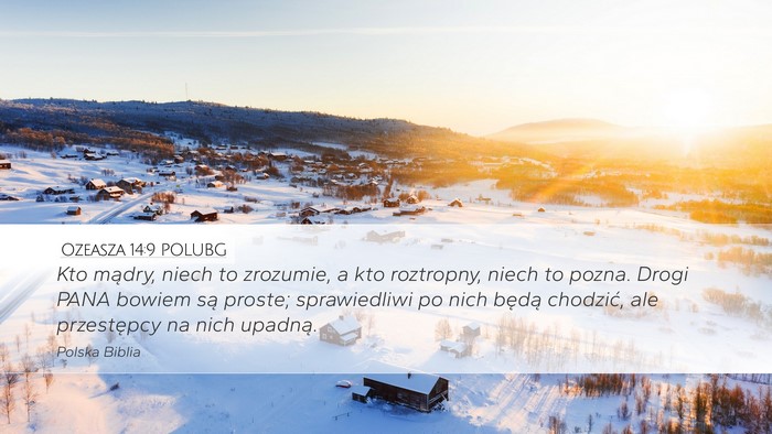 Ozeasza 14:9 POLUBG Bible Verse Image
