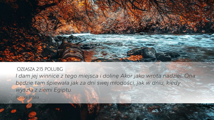 Ozeasza 2:15 POLUBG Bible Verse Image