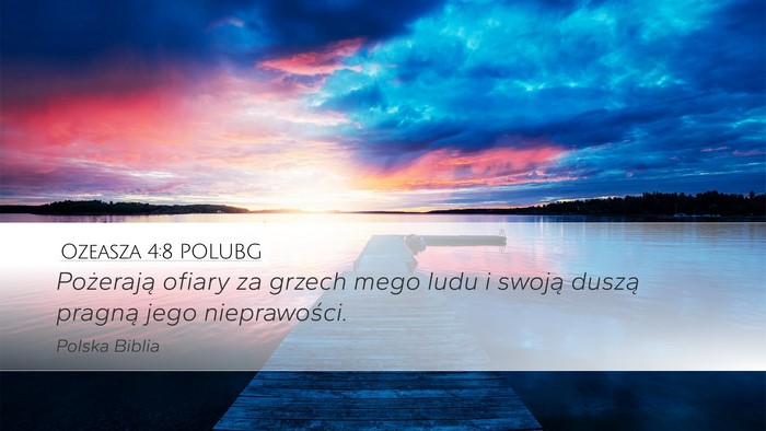Ozeasza 4:8 POLUBG Bible Verse Image