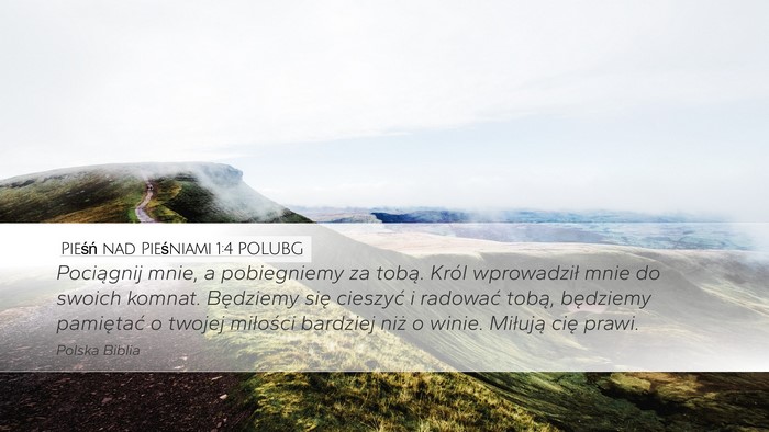 Pieśń nad Pieśniami 1:4 POLUBG Bible Verse Image