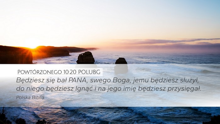 Powtórzonego 10:20 POLUBG Bible Verse Image