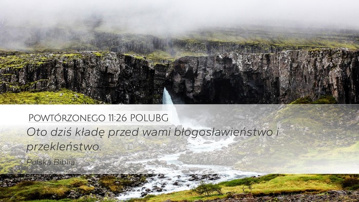 Powtórzonego 11:26 POLUBG Bible Verse Image