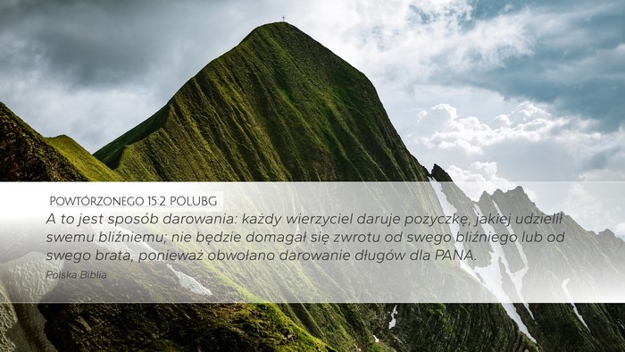 Powtórzonego 15:2 POLUBG Bible Verse Image