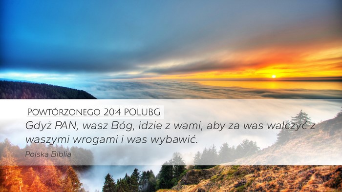 Powtórzonego 20:4 POLUBG Bible Verse Image