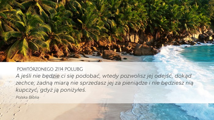 Powtórzonego 21:14 POLUBG Bible Verse Image