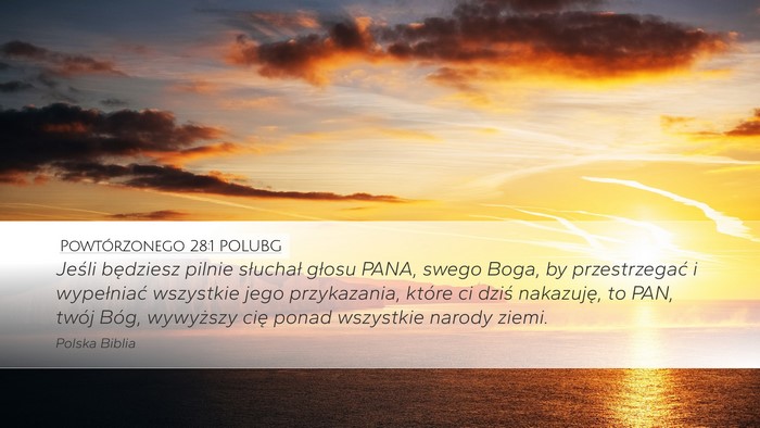 Powtórzonego 28:1 POLUBG Bible Verse Image