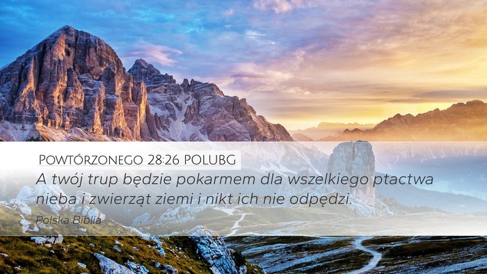 Powtórzonego 28:26 POLUBG Bible Verse Image