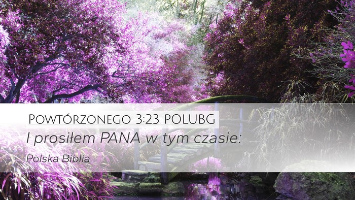 Powtórzonego 3:23 POLUBG Bible Verse Image
