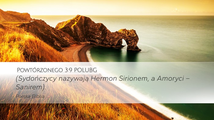 Powtórzonego 3:9 POLUBG Desktop Wallpaper - (Sydończycy nazywają Hermon Sirionem, a Amoryci - Desktop Bible Verse Wallpaper