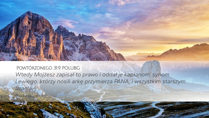 Powtórzonego 31:9 POLUBG Bible Verse Image