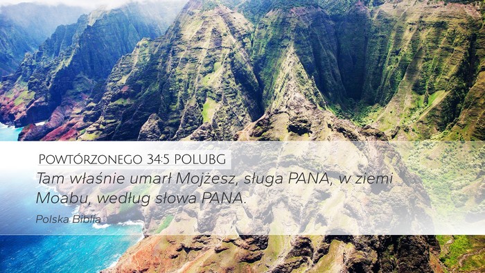 Powtórzonego 34:5 POLUBG Bible Verse Image